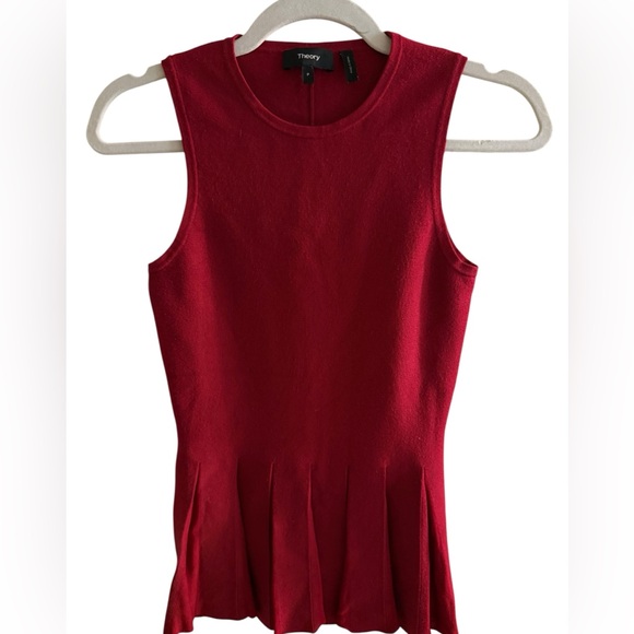 Theory Sleeveless Peplum Knit Top – Size XS (P) – Excellent Condition - Picture 3 of 6